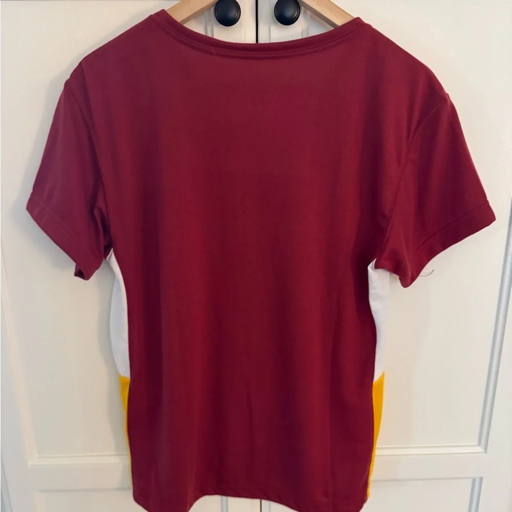 Nike Cardinal USC Trojans Team Side Panel Breathe Performance V-neck Tee